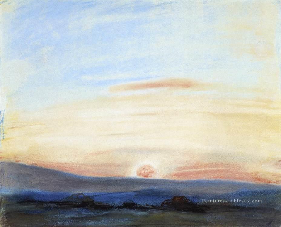 Etude de la mise en ciel Sun romantique Eugène Delacroix Peintures à l'huile